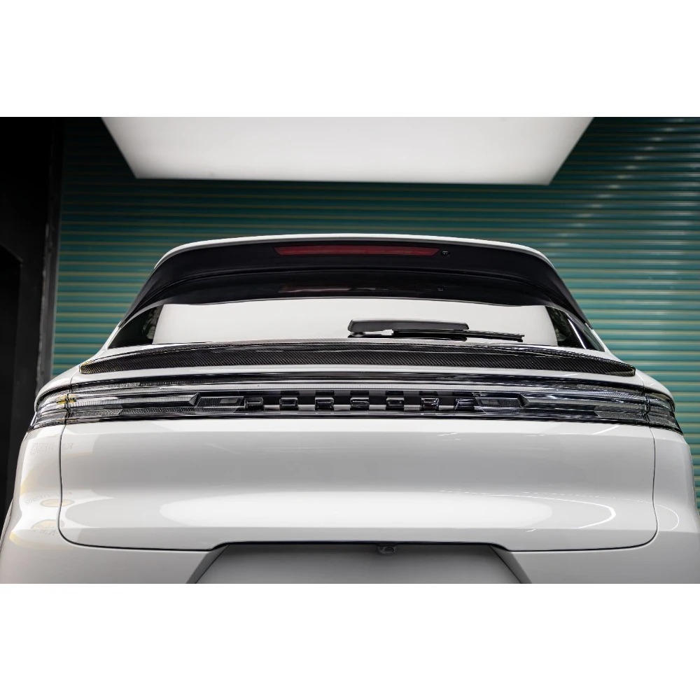 New Carbon Fiber Mid-Spoiler for for Coupe 2018-2024 Turbo 3M Tape DUCKTAIL Rear Trunk Spoiler Upainted Black